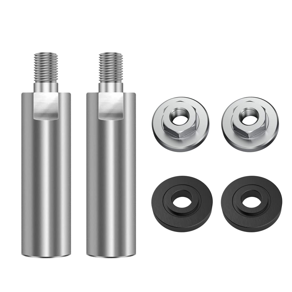 Rvtkak Angle Grinder Extension Rod, Angle Grinder Extension Rod Polishing Machine Extension Shaft with Flange Locking Nut 100 Angle Grinder