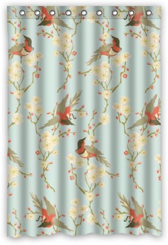 48"(W) x 72"(H) Bird ang Blooms Good Choice Shower Curtain 100% Polyester