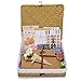 Scrapbook with 100% Handcrafted Rattan Photo Album Storage Box, DIY Anniversary, Wedding Photo Album, with DIY Accessories Kit