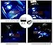 ICBEAMER 1 pc Blue Color Universal USB Interface Plug-in Miniature Night Light LED Car Interior Trunk Ambient Atmosphere