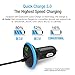 Maxboost Quick Charge 3.0 36W Dual USB Car Charger Compatible with Type C Phone Galaxy S20 Ultra/S10/S10e/S9, Note 10, SmartUSB for iPhone 11 Pro Max/XS/XS Max/XR/X/8/SE/Plus, Air 2/Mini, Pixel,LG,HTC
