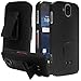 DuraForce Pro Case,Harryshell [ Belt Clip Holster ] [ Kickstand ] Heavy Armor Shock Absorbing Impact Resist Protective Case for Kyocera Duraforce Pro E6810,E6820,E6830,E6800,E6833 (Black)
