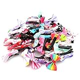 Meolin 50pcs Baby Girls BowKnot Hair Clip Mixed Colors