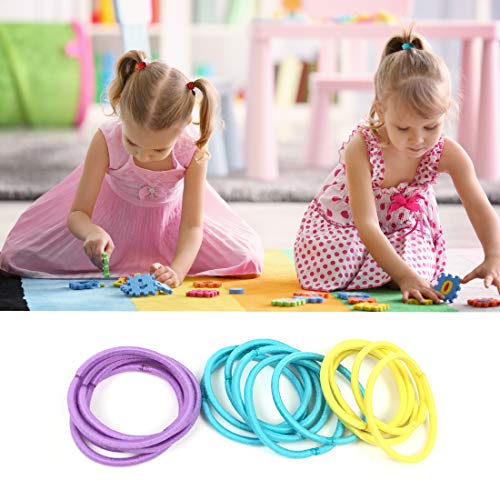 Joyeah Baby Hair Ties for Girls 200 Pieces Multicolor Small Hair Elastics No Crease Ponytail Holder for Baby Girls Infants Toddlers (Diameter 2.5 cm)