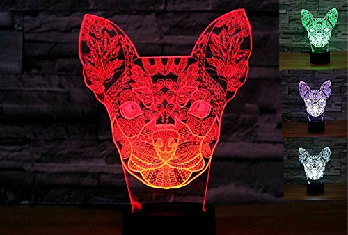 3D Saxophone Night Light Table Lamp Decor Table Desk Optical Illusion Lamps 7 Color Changing Lights LED Table Lamp Xmas Home Love Birthday Children Kids Decor Toy Gift