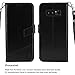 Tocol For Galaxy Note 8 Case, [Stand Feature] Premium PU Flip Leather Wallet Protective Case Cover Magnetic Closure With Card Slots for Samsung Galaxy Note 8 - Black