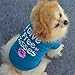 Howstar Pet Shirts Super Cute Puppy T Shirt Kisses Printed Dogs Summer Vest Costumes Cat Tank Top (S, Blue)