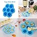 MBSSHI Silicone Baby Food Storage Container Freezer Trays with Clip-on Lid ,Silicone Egg Bites Molds,Ice Cube Trays Food Freezer for Baby Food-BPA Free and FDA Approved.Dishwasher Safe (purple)