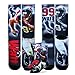 Mens Houston Texans JJ Watt Authentic NFL Apparel For Bare Feet Crew Sock 10-13