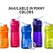 BlenderBottle SportMixer Tritan Grip Shaker Bottle, Black/Blue, 20-Ounce
