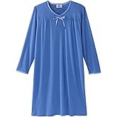 Silverts Open-Back Hospital Gowns for Women – Comfortable, Dignified, Easy Dressing for Seniors & Patients - Long Sleeve