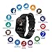 Bluetooth Smart Watch Fitness Tracker, Activity Tracker Heart Rate Monitor SMS&SNS Reminder Tacking Sports Pedometer Watch Compatible with iOS Android Phones SmartWatch IP67 Waterproof for Men Women