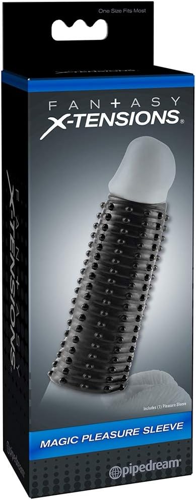 Pipedream Products Magic Pleasure Sleeve, Black, 55 mm - Image 4