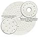 Buffing Wheels for Bench Grinder - 6 Inch Extra Thick Buffing Wheel Fine Cotton Sewn Rigid Treated Spiral with a 1/2” Center Arbor Hole - 80 Ply Polishing Wheel for Bench Grinder – by Drixet