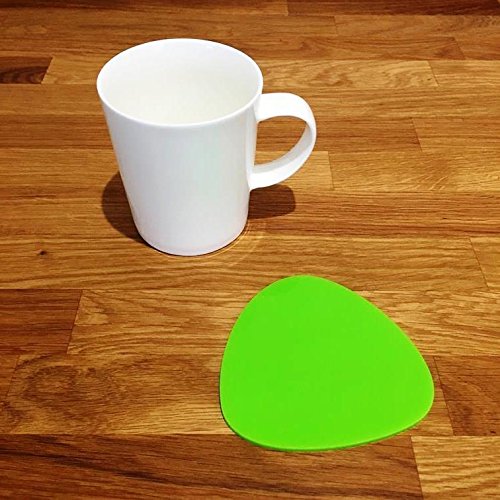 Super Cool Creations Coasters - Pebble Shaped - Lime Green - 8 Set