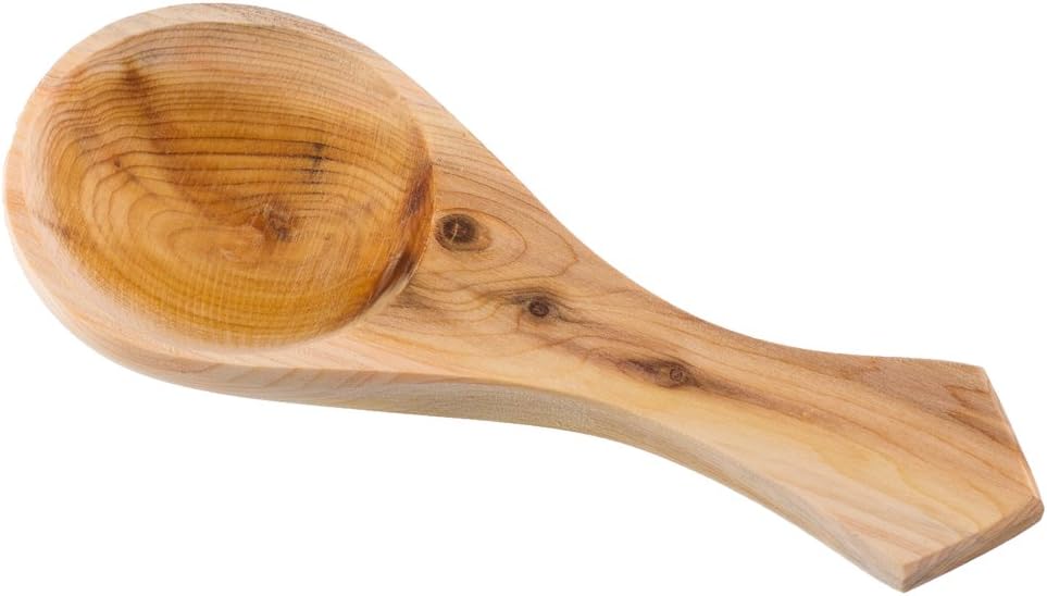 Coffee Scoop / Measuring Spoon - Handmade from Natural Aromatic Juniper Wood - Premium Quality Wooden Kitchenware - 1/2 Tablespoon