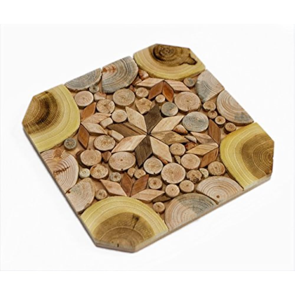 Wooden Trivets Trivet For Hot Dishes Handmade Mosaic Big Coaster 6