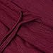 Womens Irregular Hem Double Slit Pullover Pockets Hoodie Sweatshirt Dress Wine M
