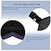 Sleep Mask, Andake Natural Silk Eye Mask Stable 2 Adjustable Straps and Comfortable Light Block Flap (Black/Blue)