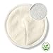 Love My'★ Natural Antibacterial Super Soft Bamboo Nursing Pads,super Water Absorbent Pads for Breastfeeding Mothers,reusable and Washable,Prevent Leaks. Maximum Comfort,contoured-12 Pads