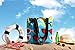 Flowertree Women's Polyester Sunglass Print Canvas Tote Bag in Blue