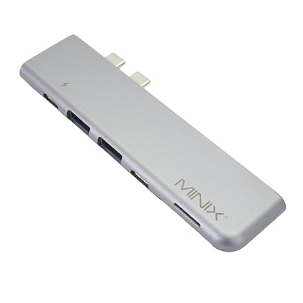 MINIX NEO C-D USB-C Multiport mit HDMI Adapter für Apple MacBook Pro, Space Grau