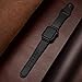 KYISGOS [Patent Pending] Compatible with Apple Watch Band 44mm 42mm, Genuine Leather Replacement Band Strap Compatible with iWatch Series 4 Series 3 Series 2 Series 1 42mm 44mm, Black