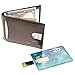 MASWELL RFID Blocking Genuine Leather Slim Wallet for Men Credit Card Holder With Flash Drive