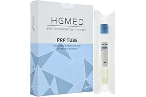 HGMED 10 Tubes PRP Tubes ACD Solution A and Gel 10 mL prp (15ml), Off White
