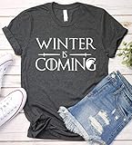 Winter Is Coming T-Shirt, GOT Thrones Shirt TV Shov Game Tshirt Long Sleeve, Short Sleeve, V-Neck, Sweatshirt, Hoodie