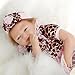SanyDoll Reborn Baby Doll Soft Silicone 22inch 55cm Magnetic Lovely Lifelike Cute Lovely Baby Cute Leopard Baby Blue Eyes