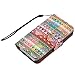 Rusee iPhone SE 5S 5G Case, Stand Wallet Purse Credit Card ID Holders Magnetic Design Flip Folio Bumper PU Leather Ultra Slim Fit Cover for iPhone SE 5S 5G