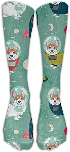 Ruin Outer Space Corgi Warm Socks Trendy Crew Socks No Show Socks