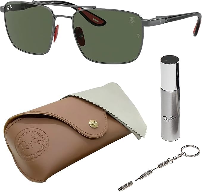 Amazon.com: Ray-Ban RB3636 Square Shape Non-Polarized Sunglasses