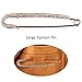TQS Clothes Pins - Unique Punk Chic Style Brooch Pin - Rose Golden with Crystals for Women