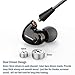 TENNMAK PRO Professional 4pcs Drivers Wired Earbuds, Wired Earphones with Detachable Cable & Ear Hook for Sport Running & Casual (Black NO MIC)