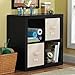 Better Homes and Gardens Square 4-Cube Organizer - MDF and Particle Board (Solid Black) (Solid Black)