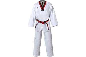MOOTO Taekwondo MTX Basic Uniform Poom Dobok TKD WTF approvaled (110 (Height : 110~119cm)(3.60~3.90ft)