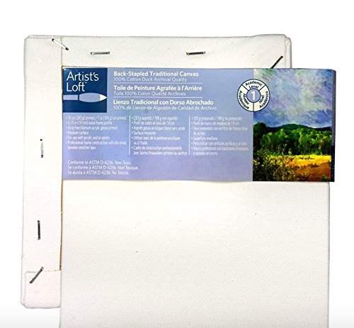 Artist's Loft Back Stapled Deco Canvas Pack, 6