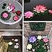PIXHOTUL 10 Pcs Artificial Floating Pond Decoration Water Floating Lotus Flowers and Lotus Leaves for Pond Decor (7