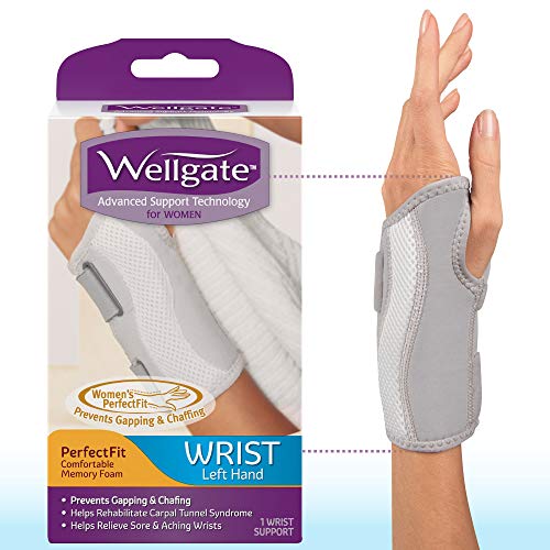 Wellgate for Women, PerfectFit Wrist Brace for Wrist Support Left