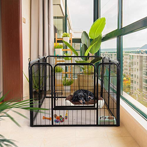 Yaheetech Puppybox 6 elementen buitenren honden puppyrooster 80 x 60 cm binnen/buiten - Afbeelding 5