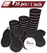 Yelanon Non Slip Furniture Pads 36 pcs 1" Anti Skid Furniture Pads Stopper Self Adhesive Rubber Feet Furniture Pads Wood Floor Protector for Furniture Grippers on Hardwood Floor - Protectors Chair Leg primary