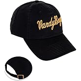 Desert Cactus Vanderbilt University Baseball Hat Commodores VU Brimmed Embroidered Hats Cap Adjustable Cloth Strap Adult (Style B1) Black