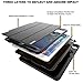 SEYMAC for iPad Air 2 Case, Three Layer Drop Protection Rugged Protective Heavy Dutycase iPad air2 cover with Magnetic Smart Auto Wake/Sleep Cover for Apple iPad Air 2 (Black)