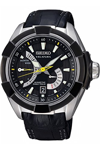 SEIKO SRH015P2 Men's Kinetic Velatura Direct Drive,Sapphire Crystal,100m WR