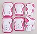 TOPWEL Kid's Roller Blading Wrist Elbow Knee Pads Blades Guard 6 PCS Set