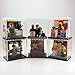 4 Lot Pack Clear Plastic Original Building Blocks Minifigures Display Case for Lego, Brick Loot & Other Brands