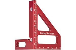 Imperial Multi-Angle Measuring Ruler,Square Protractor, Triangle Ruler Measuring Tool Angle Ruler for Construction, DIY,Paper