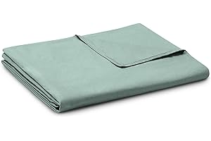 YnM Cotton Duvet Cover for Weighted Blankets (Sprout Green, 60''x80'')